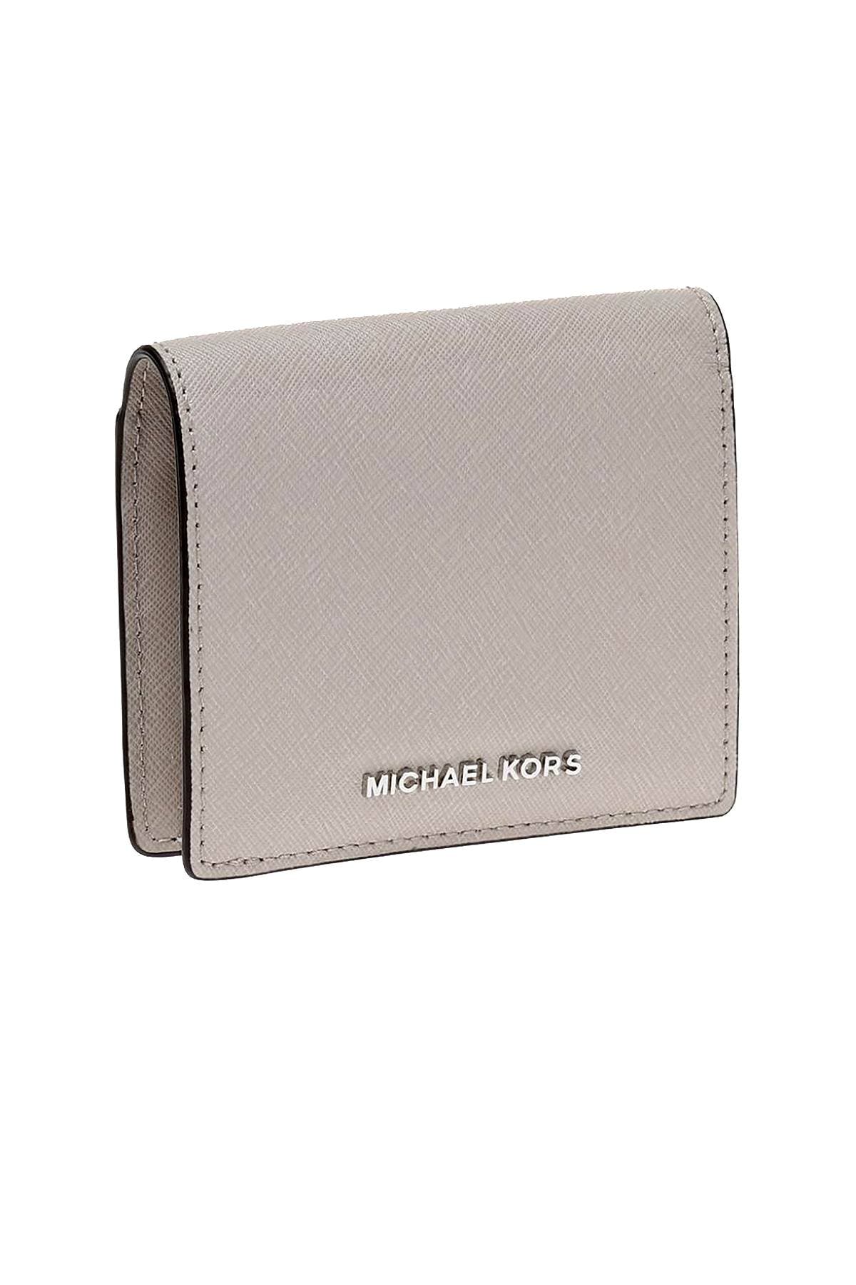 MICHAEL Michael Kors Cement Jet Set Carryall Saffiano Leather Wallet