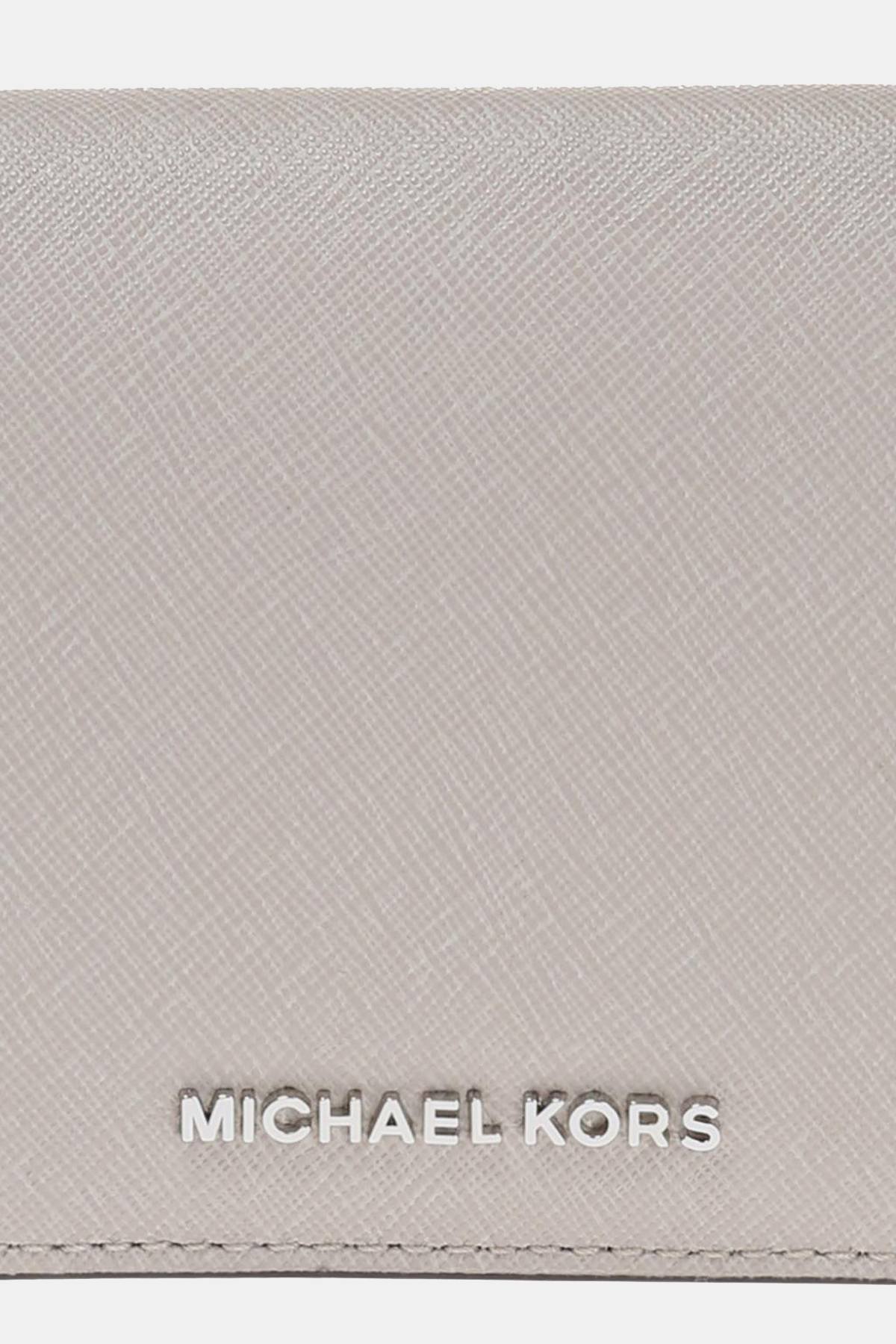 MICHAEL Michael Kors Cement Jet Set Carryall Saffiano Leather Wallet