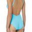 MICHAEL Michael Kors Turquoise Illusion V-Neck One-Piece Swimsuit