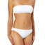 MICHAEL Michael Kors White Glamour Solids Choker Bandeau Bikini Top