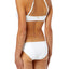 MICHAEL Michael Kors White Glamour Solids Choker Bandeau Bikini Top