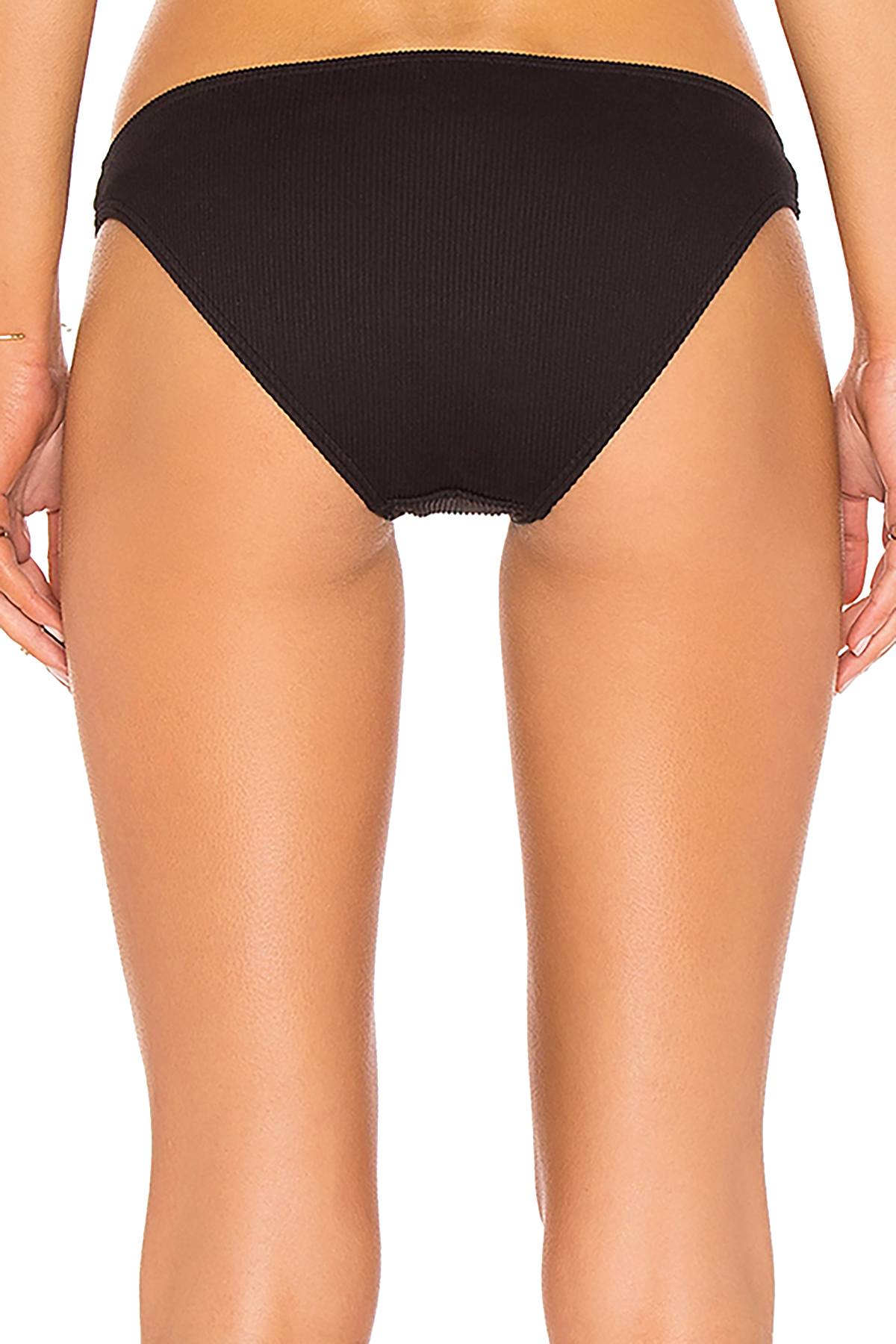 MINKPINK Black Ribbed Kylie Boy Bottom