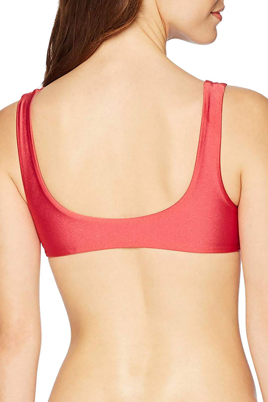MINKPINK Coral Reef Reversible Tie Front Bikini Top