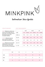 MINKPINK Coral Reef Reversible Tie Front Bikini Top