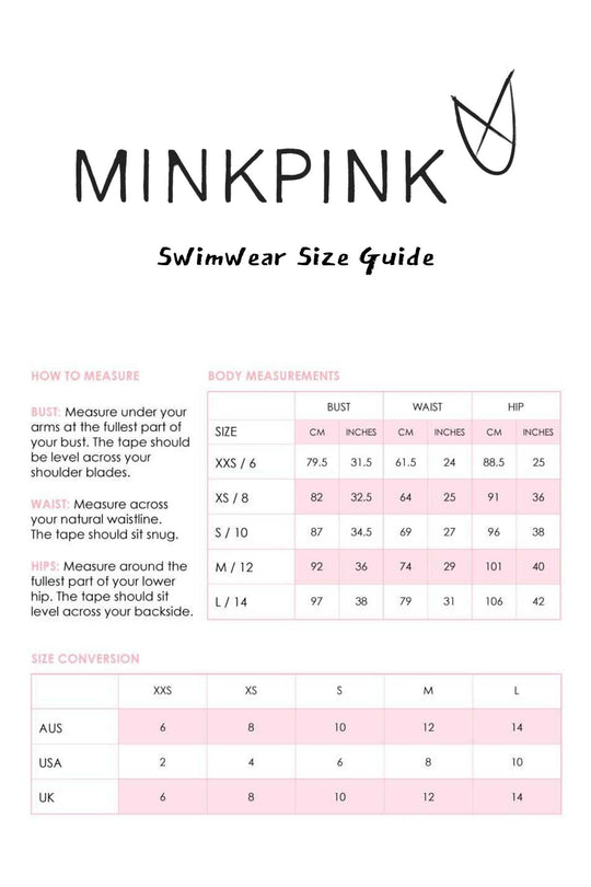 MINKPINK Coral Reef Reversible Tie Front Bikini Top