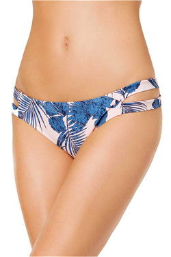 MINKPINK Pink/Blue Hibiscus Island Strappy Bikini Bottom thumbnail 2