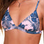 MINKPINK Pink/Blue Hibiscus Island Triangle Bikini Top