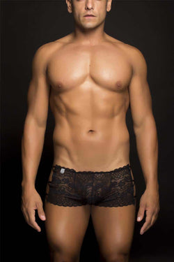 MOB Black Men's Lace Open Boxer thumbnail 3