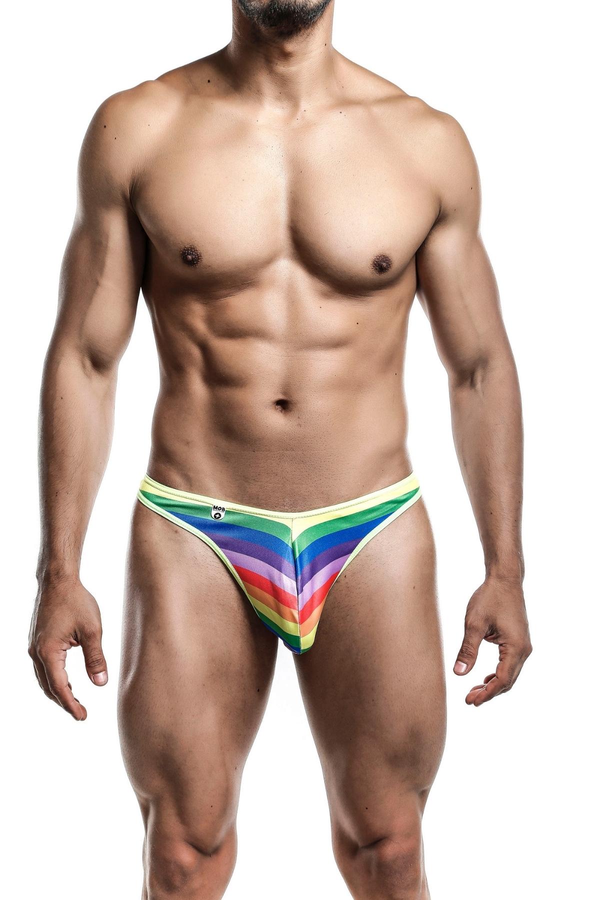 MOB Eroticwear Rainbow Pride Flag Thong