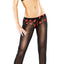 Magic Silk Bandeau with Pant Sequin Heart Black
