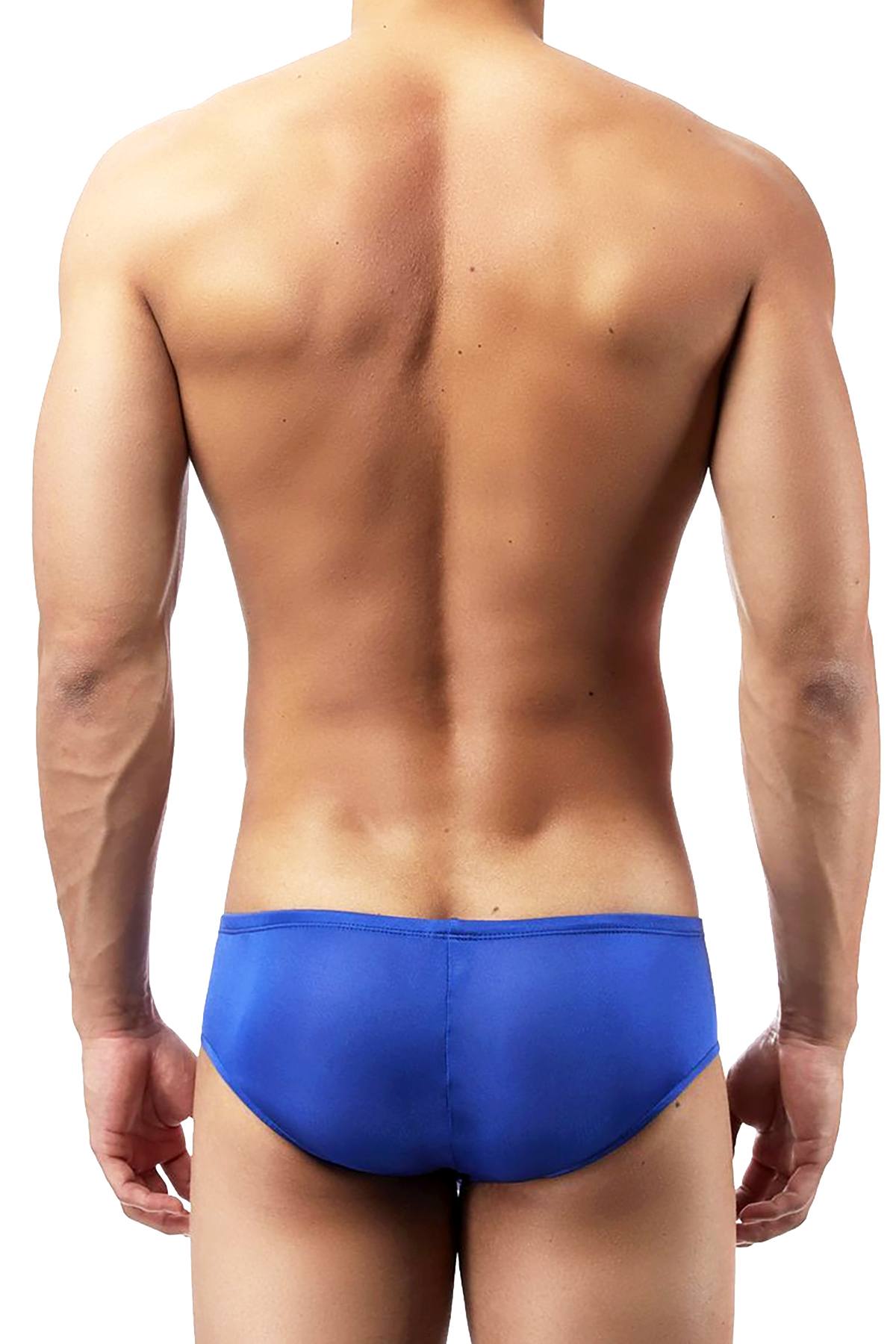 Magic Silk Cobalt Silk-Knit Mini-Pouch Short Brief
