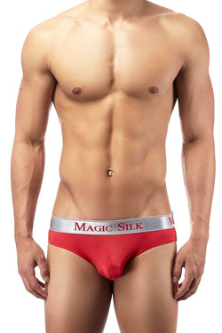 Magic Silk Red Silk-Knit Low-Rise Bikini Brief thumbnail 1