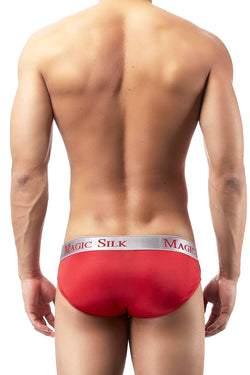 Magic Silk Red Silk-Knit Low-Rise Bikini Brief thumbnail 3