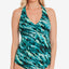 Magicsuit Aquarius Taylor Printed Racerback Underwire Tankini Top Green Multi