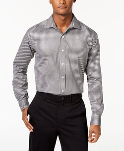 Magnaclick Classic-fit Shirt With Magnetic Buttons Checkered Black thumbnail 1