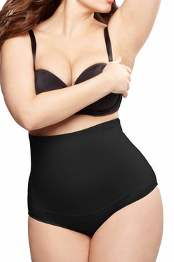 Maidenform Black Fat-Free Dressing Firm-Control High-Waist Brief thumbnail 4