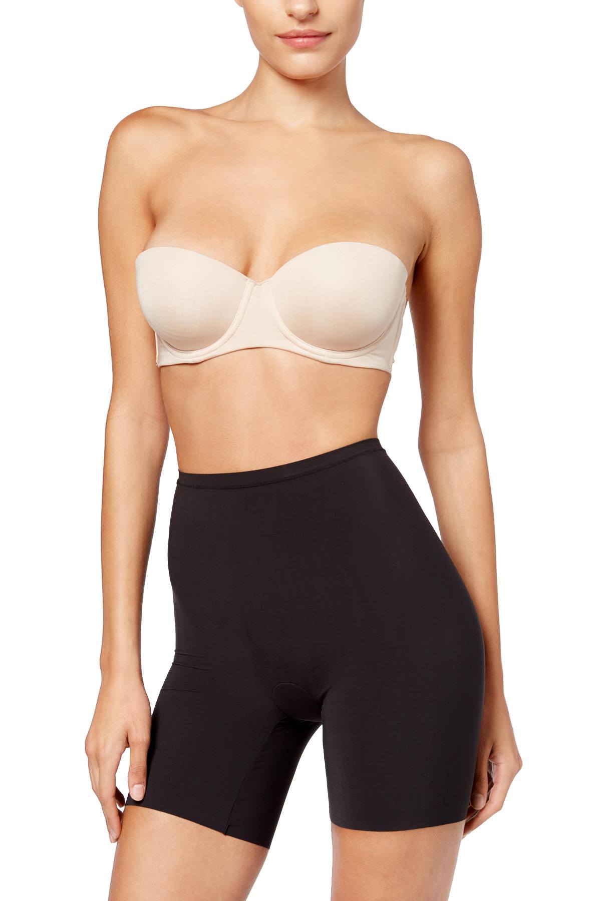 Maidenform Black Sleek Smoothers Thigh-Slimming Shorty