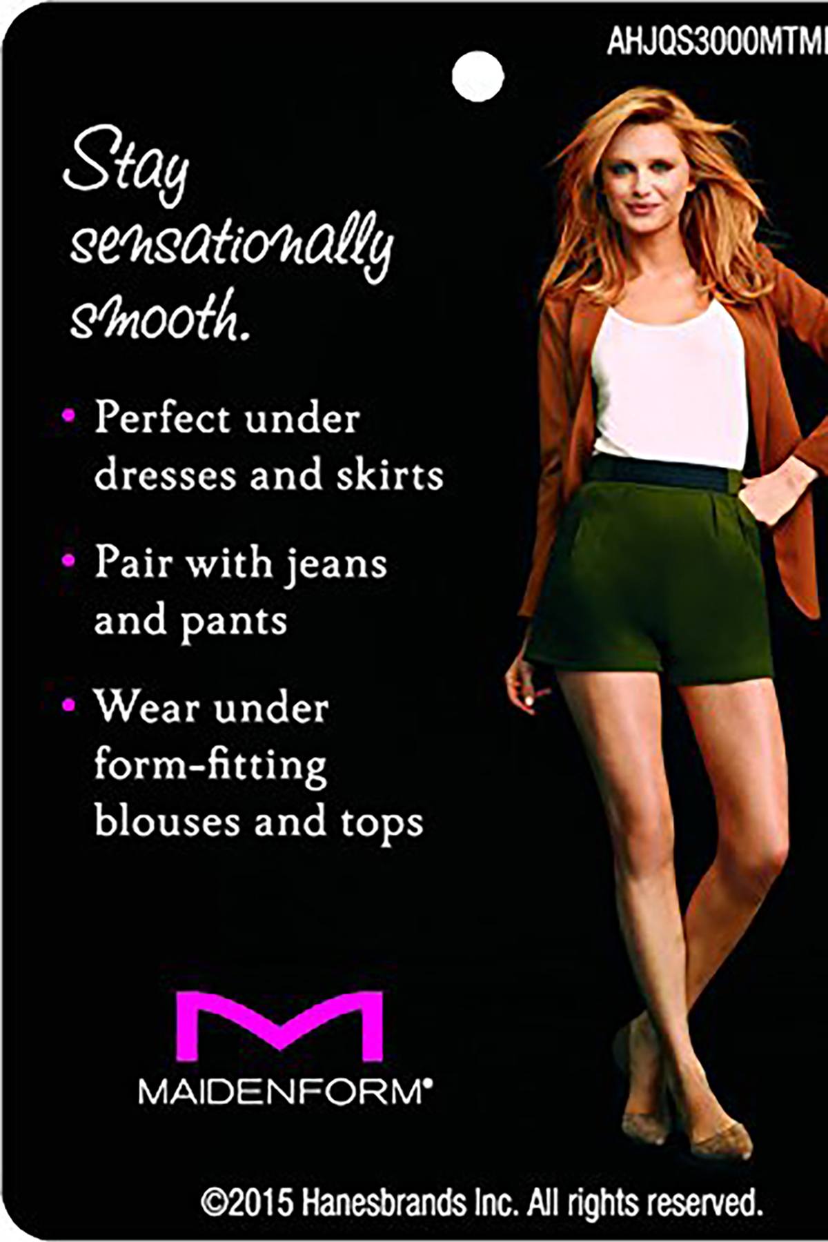Maidenform Black Sleek-Smoothers Wear Your Own Bra Body-Shaper