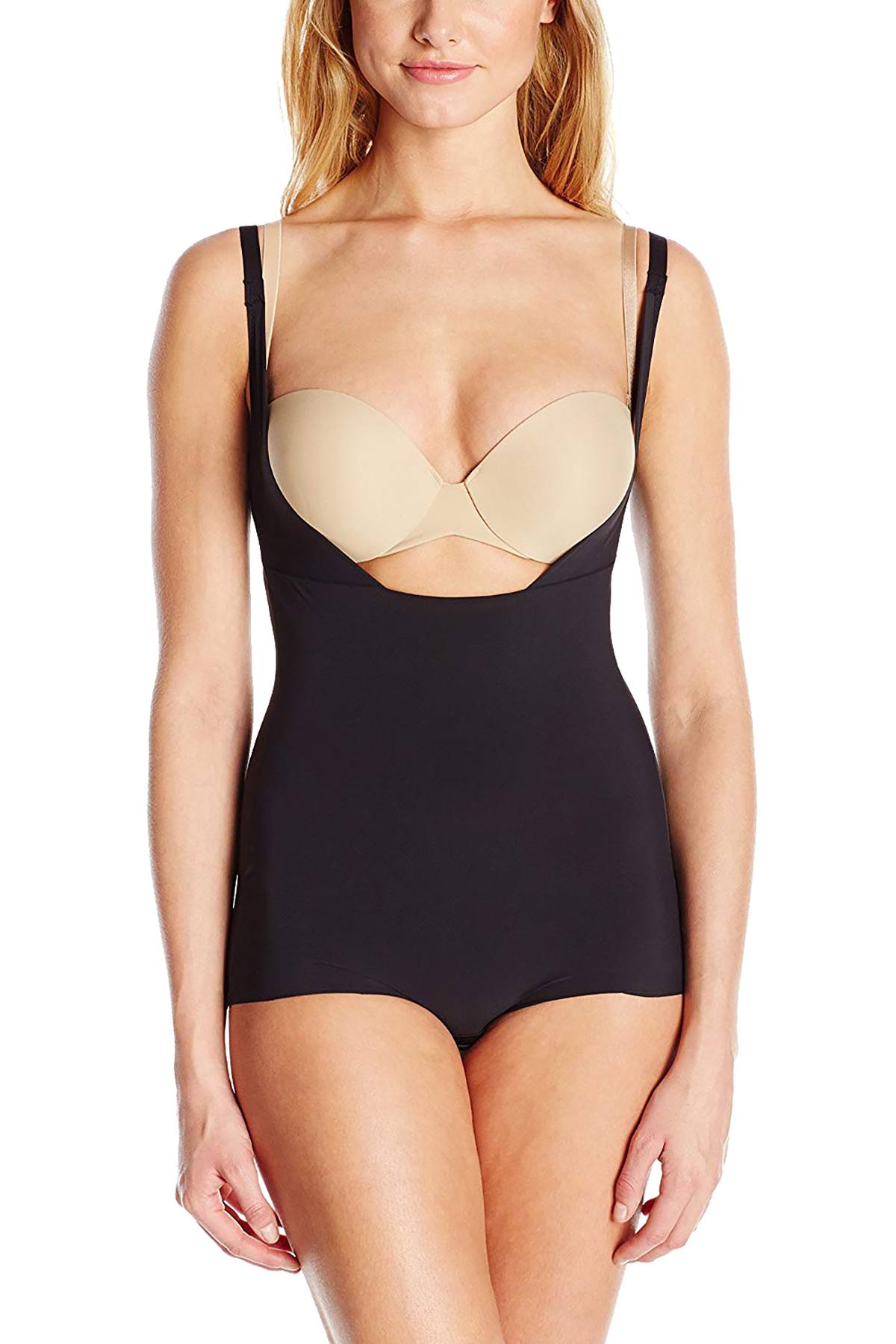 Maidenform Black Sleek-Smoothers Wear Your Own Bra Body-Shaper
