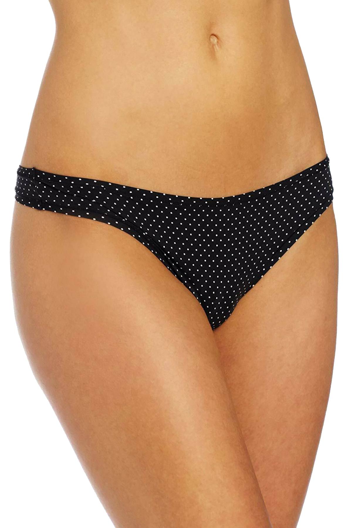 Maidenform Black/White Polka-Dot Smooth Micro Thong