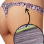 Maidenform Charcoal Space Dye and Lime Sport Micro Thong