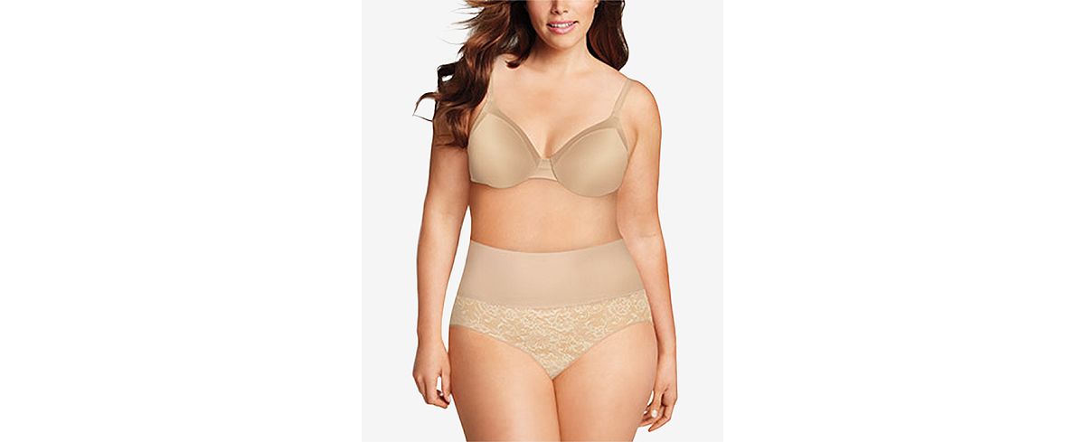 Maidenform Curvy Tame Your Tummy Lace Brief Dm0055 Nude Lace