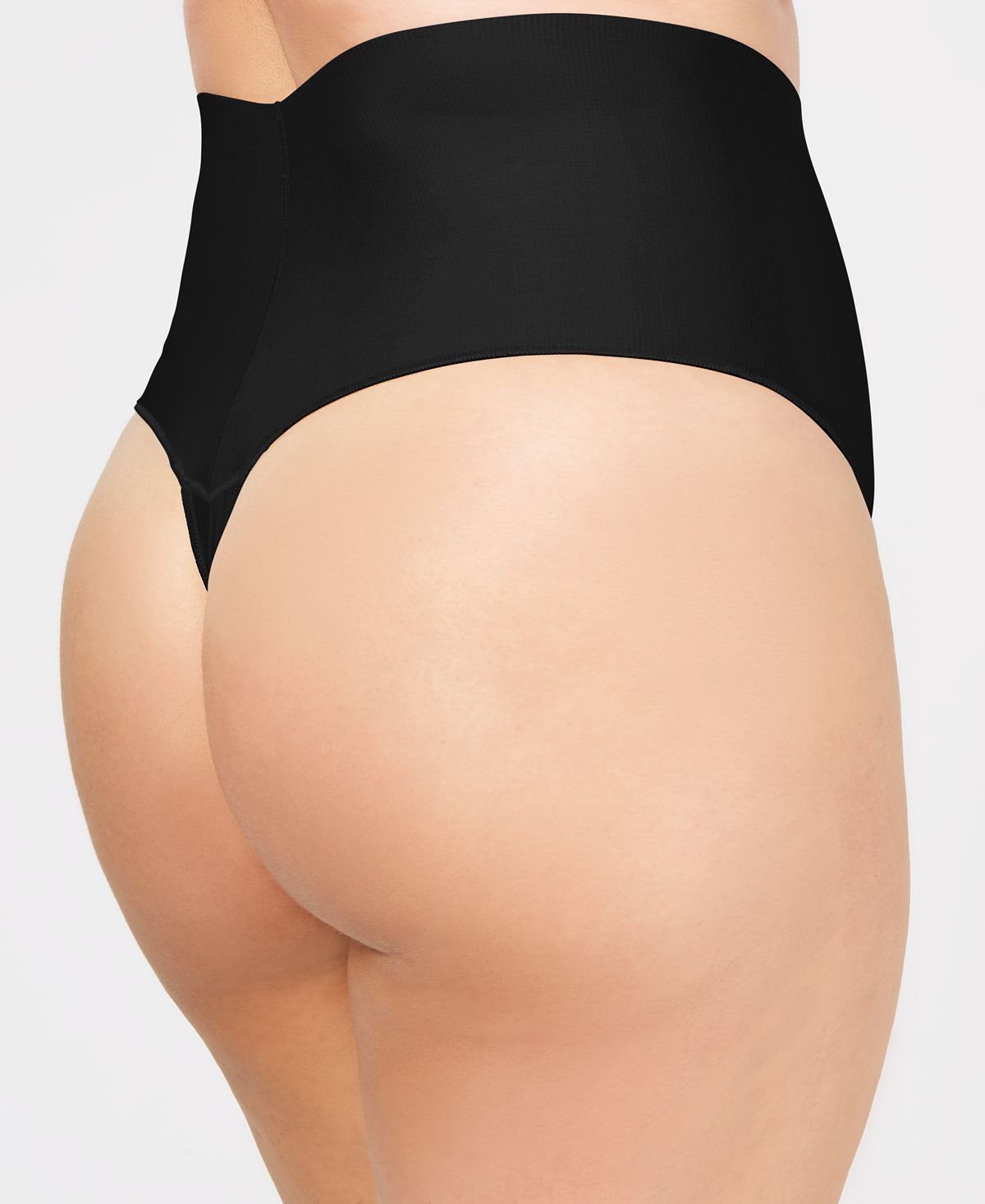 Maidenform Curvy Tame Your Tummy Plus Tailored Thong Dm0053 Black