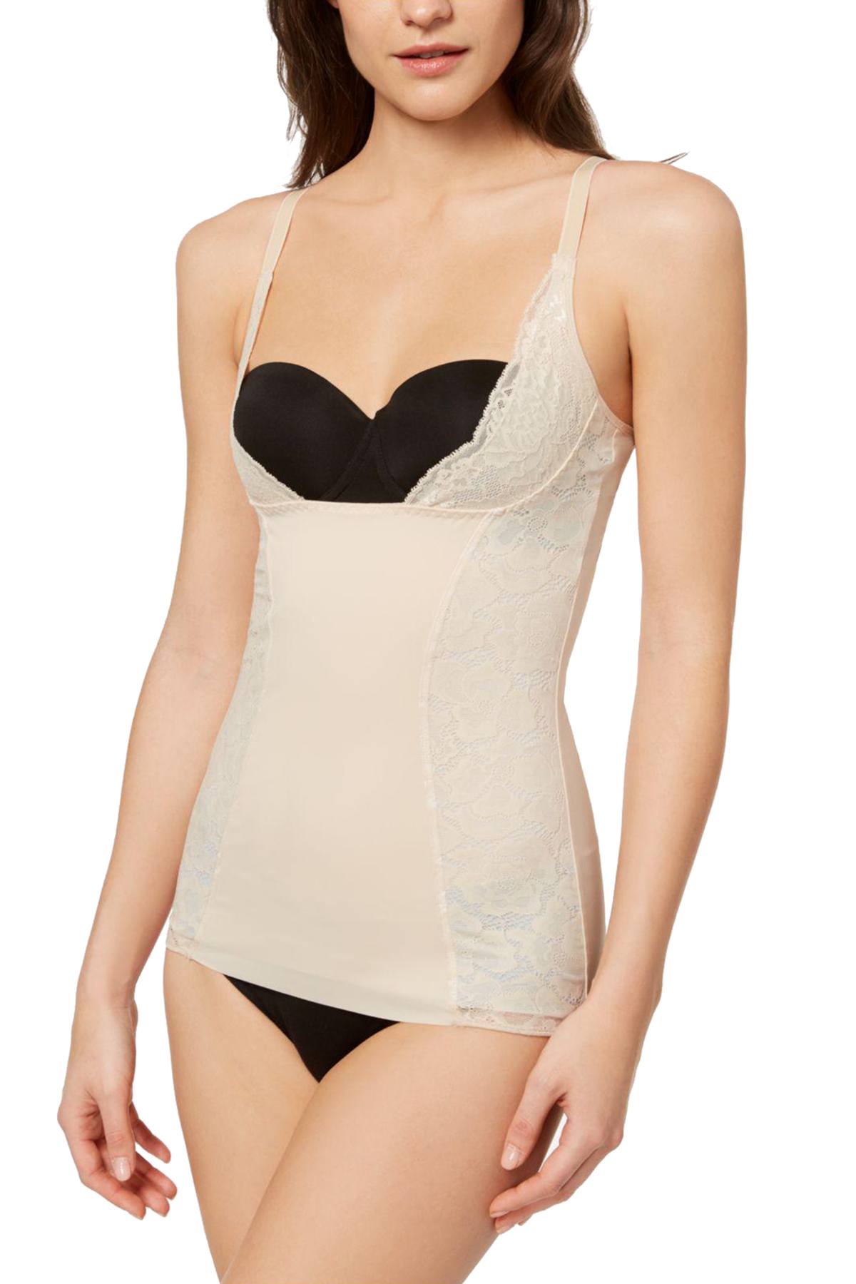 Maidenform Latte-Lift Combo Firm Foundations Firm Control Lace-Panel Torsette