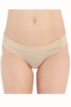 Maidenform Latte-Lift Smooth Lace Wide-Waist Thong thumbnail 3