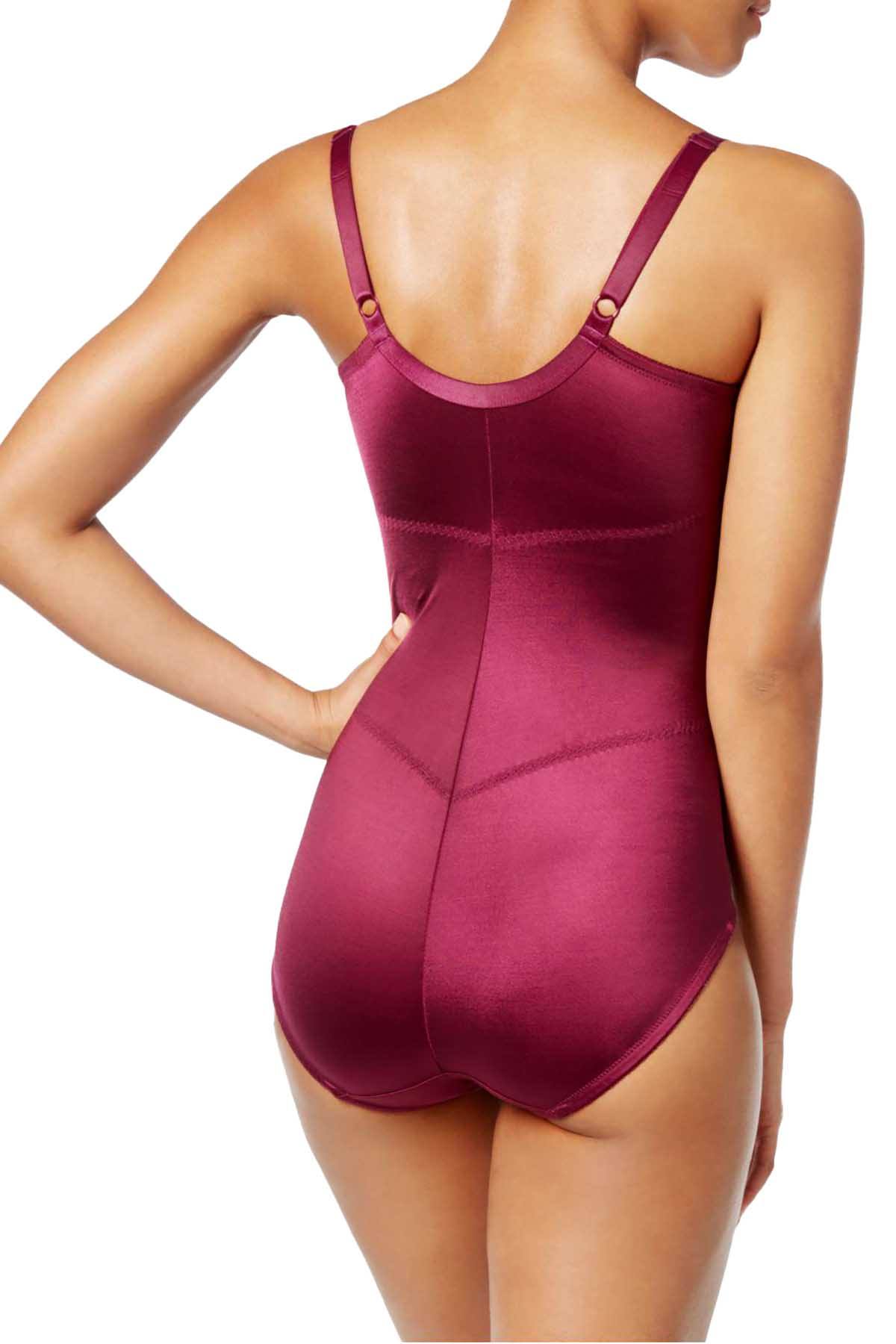 Maidenform Magenta Firm Control Embellished Unlined Shaping Bodysuit