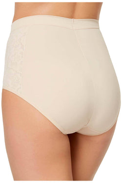 Maidenform Natural Firm Foundations Firm Control High Waist Lace Panel Brief thumbnail 2