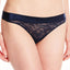 Maidenform Navy Smooth Luxe-Comfort Lace Wide-Band Thong