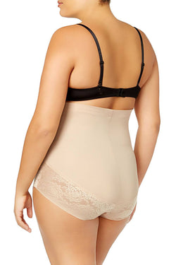 Maidenform PLUS Firm Foundations Firm Control High Waist Brief in Body Beige thumbnail 2