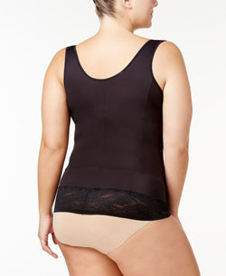 Maidenform Plus Firm Foundations Firm Control Open Bust Torsette Tank Dm1026 Black thumbnail 3