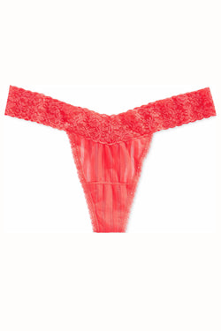 Maidenform Red Striped Lace Thong thumbnail 1