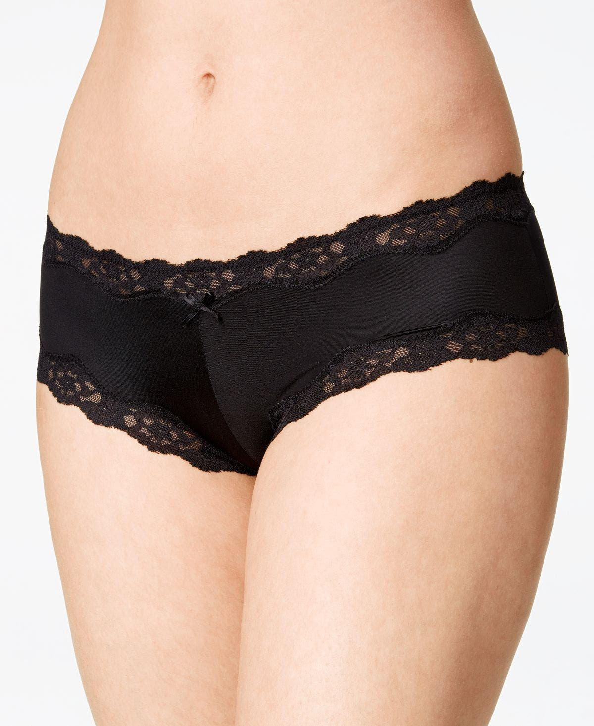 Maidenform Scalloped Lace Hipster Underwear 40823 Black