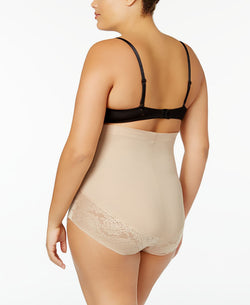 Maidenform Wo Firm Foundations Curvy Plus Firm Control High Waist Brief Dm1023 Body Beige thumbnail 4