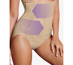 Maidenform Wo Firm Foundations Waist-nipping Shaper Brief Dm5003 Black Combo thumbnail 2