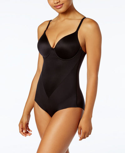 Maidenform Wo Light Tummy-control Comfort Devotion Full Coverage Bodysuit 1056 Black