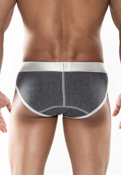 Male Basics Asphalt Contrast Brief thumbnail 2