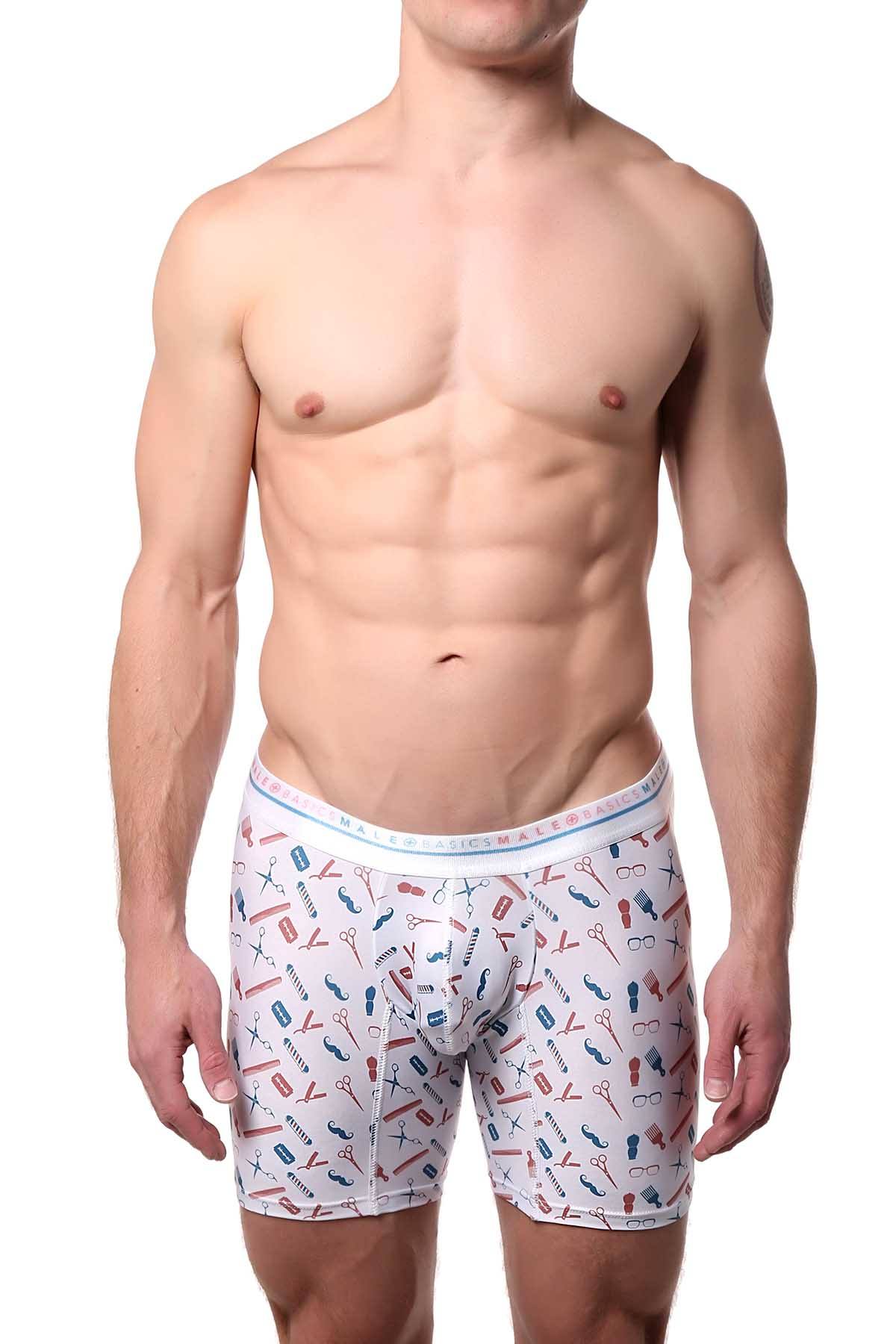 Male Basics Barber-Printed Hipster Boxer Brief
