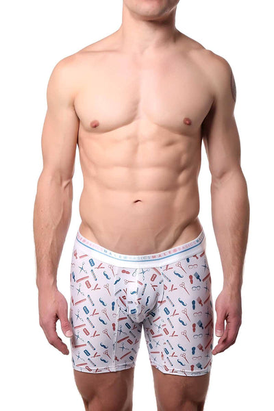 Male Basics Barber-Printed Hipster Boxer Brief