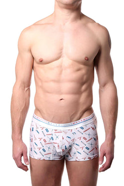 Male Basics Barber-Printed Hipster Trunk thumbnail 1