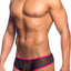 Male Basics Black Cheek Mesh Boxer