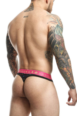 Male Basics Black Confetti Sexy Pouch Thong thumbnail 4