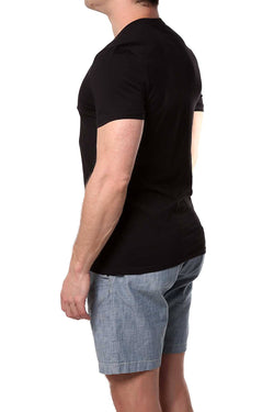 Male Basics Black Everyday Pima V-Neck Tee thumbnail 2