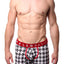 Male Basics Black/Red Houndstooth Boxer Brief
