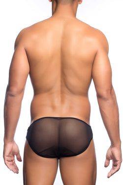 Male Basics Black Side Way Mesh Bikini thumbnail 2