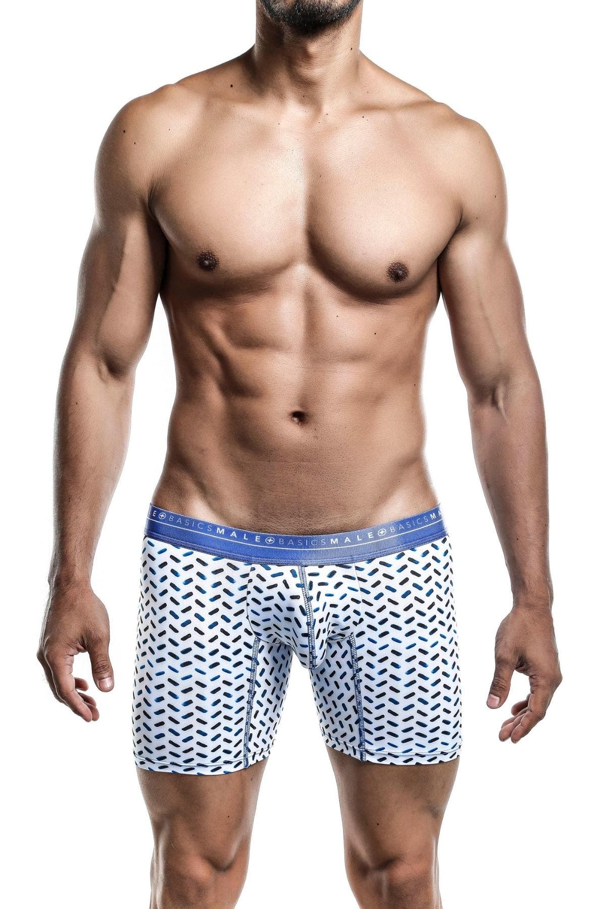Male Basics Blue Mykonos Hipster Boxer Brief