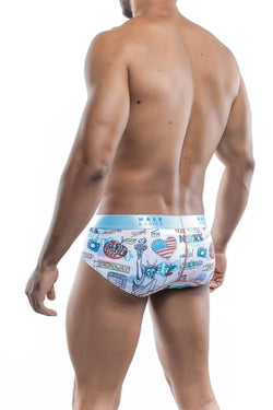 Male Basics Blue New York Hipster Brief thumbnail 2